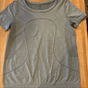 Grey Lululemon Short Sleeve Swiftly Relaxed